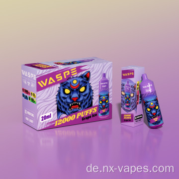 Wespe 12000 Puffs Einweg -Vape -Großhandel